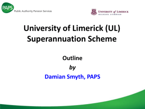 Superannuation Scheme - University of Limerick