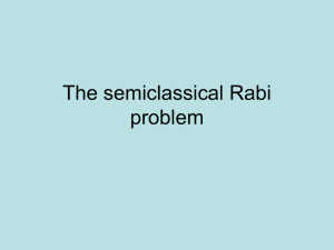 The semiclassical Rabi problem