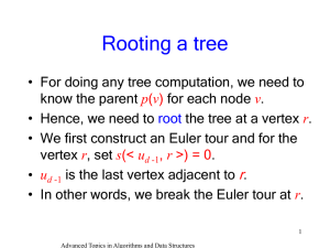 Rooting a tree