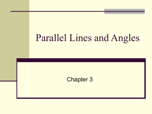 3. Parallel Lines and Angles