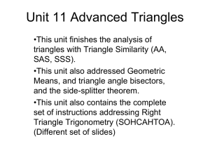 Unit 9 Triangles