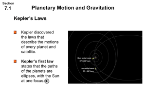 7.1 The Gravitational Force