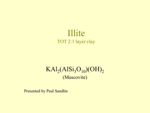 Illite TOT 2:1 layer clay