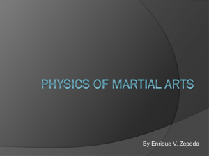 Physics of Martial Arts .
