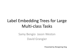Label Embedding Trees for Large Multi