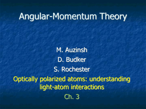 Optically polarized atoms_ch_3_Ang_Mom_Theory