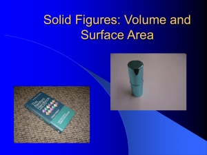 Solid Figures: Volume and Area