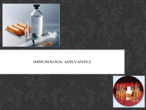 Immunologic Adjuvants
