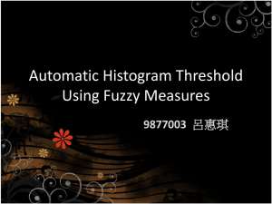 Automatic Histogram Threshold Using Fuzzy Measures