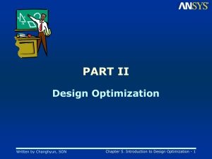 CHAPTER 5 Introduction to Design Optimization