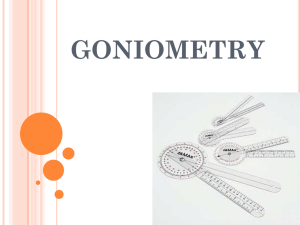 Goniometry - WordPress.com