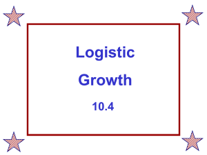 10.4 Logistic Growth