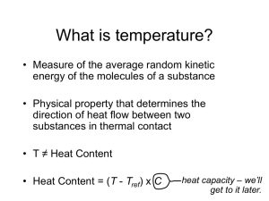 What is temperature? - Soil Physics, Iowa State University