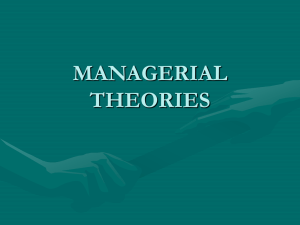 behavioural & management theory
