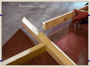 Woodwork joints quiz - Thurso High Technologies