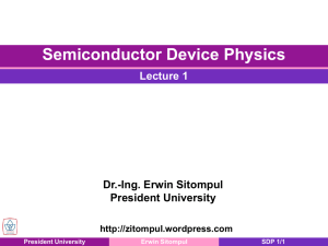 Chapter 1 Semiconductors: A General Introduction