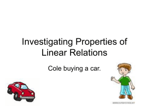 Investigating Properties of Linear Relations