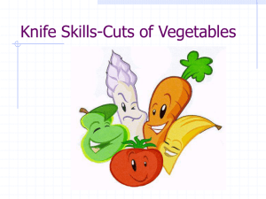 Cuts of Vegetables