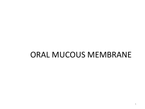 ORAL MUCOUS MEMBRANE