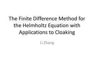 The Finite Difference Method for the Helmholtz Equation with