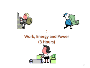 Chapter 4:Work, Energy and Power