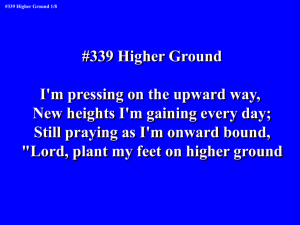 Lord, plant my feet on higher ground