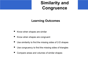 s) Similarity and Congruence - Student - school