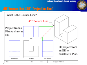 Orthographic Bounce Lines