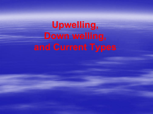 Upwellings and El Nino