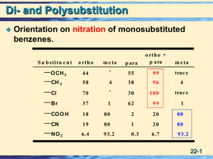 Di- and Polysubstitution