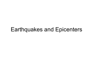 Finding Earthquake Epicenters - High School of Language and