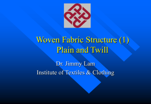 Weaving Structures (1): Plain & Twill Design