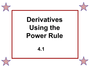4.1 Power Rule