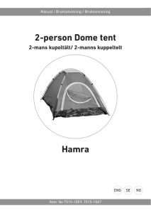 2-person Dome tent Hamra
