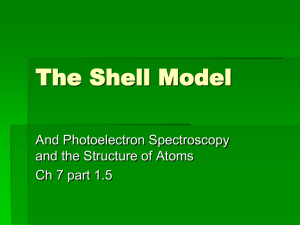 The Shell Model and PES