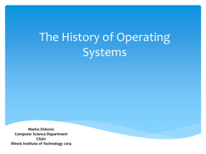 The History of Operating System - Computer Science