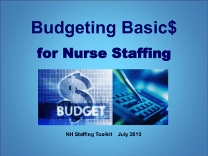 Nurse Staffing & Budget - New Hampshire Nurses Association