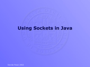 Using Sockets in Java