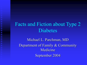 Facts and Fiction about Type 2 Diabetes