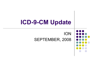 ICD-9-CM Update September 2008