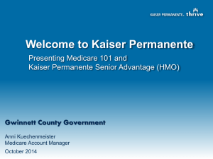 Kaiser Senior Advantage Medicare Presentation