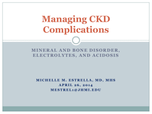 Managing Complications of CKD