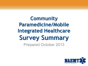 What are Community Paramedicine