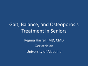Gait, Balance and Osteoporosis Treatment in Seniors