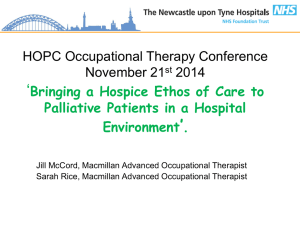 HOPC Occupational Therapy Conference November 21st 2014
