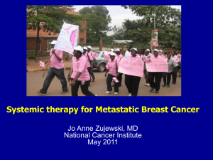 Systemic Therapy for Metastatic Breast Cancer (MSB)