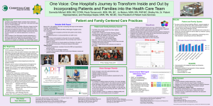 One Voice: One Hospital`s Journey to Transform Inside and Out by