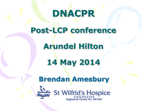 DNACPR Workshop - St Wilfrid`s Hospice