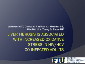 Liver Fibrosis is Associated with Increased Oxidative Stress