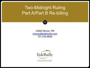 Two-Midnight Ruling Part A/Part B Re